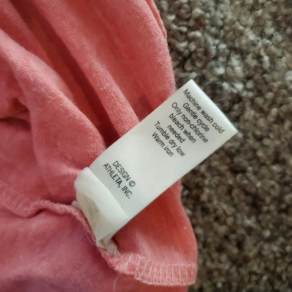 Athleta Crossroads Burnout Skirt Size Small Watermelon Pink Double Layer Ruched - Picture 7 of 16